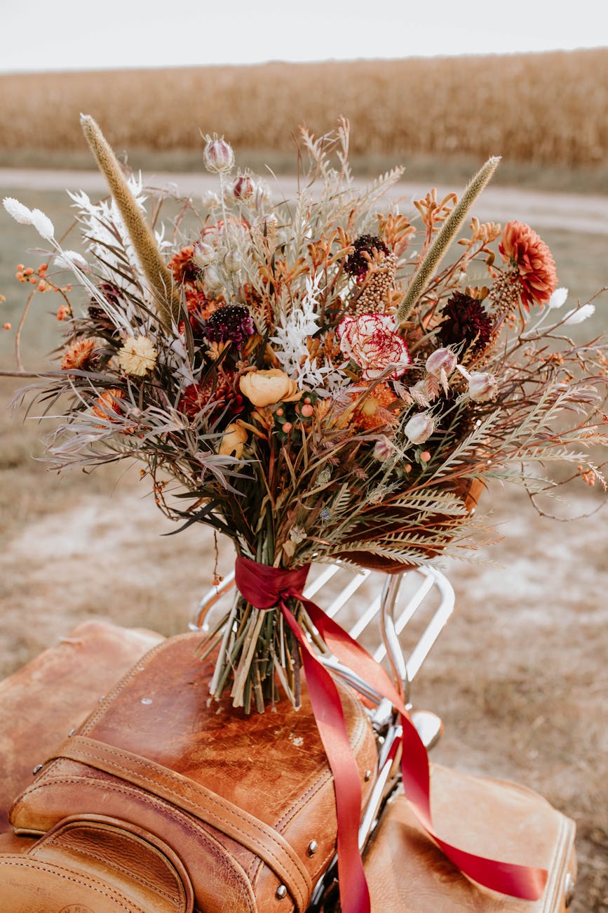 A wildflower bouquet, naturally imperfect and beautiful